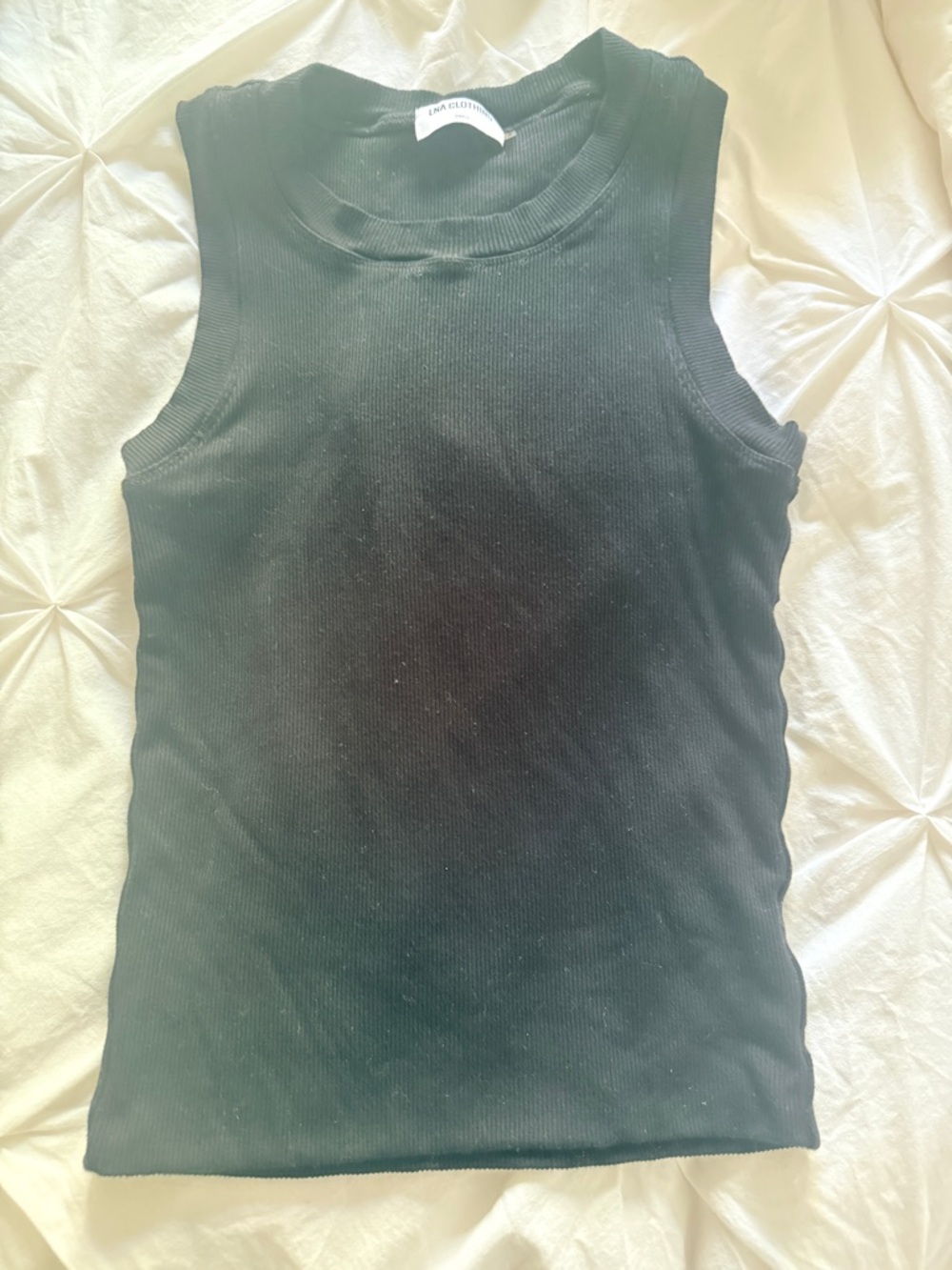 LNA CLOTHING Ribbed Double Layer Sleeveless Tank SIZE: SMALL - Picture 4 of 9